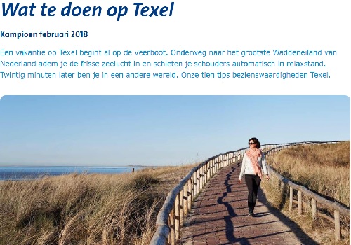 ANWB Kampioen Top 10 Texel 